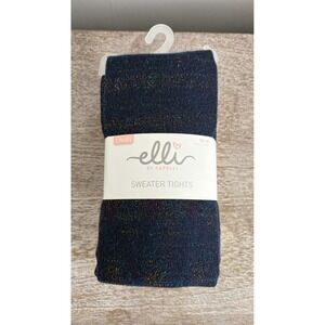 Elli by Capelli 2 Pairs Girls Kids Fashion Tights Size 12-14 Blue Sparkle NWT
